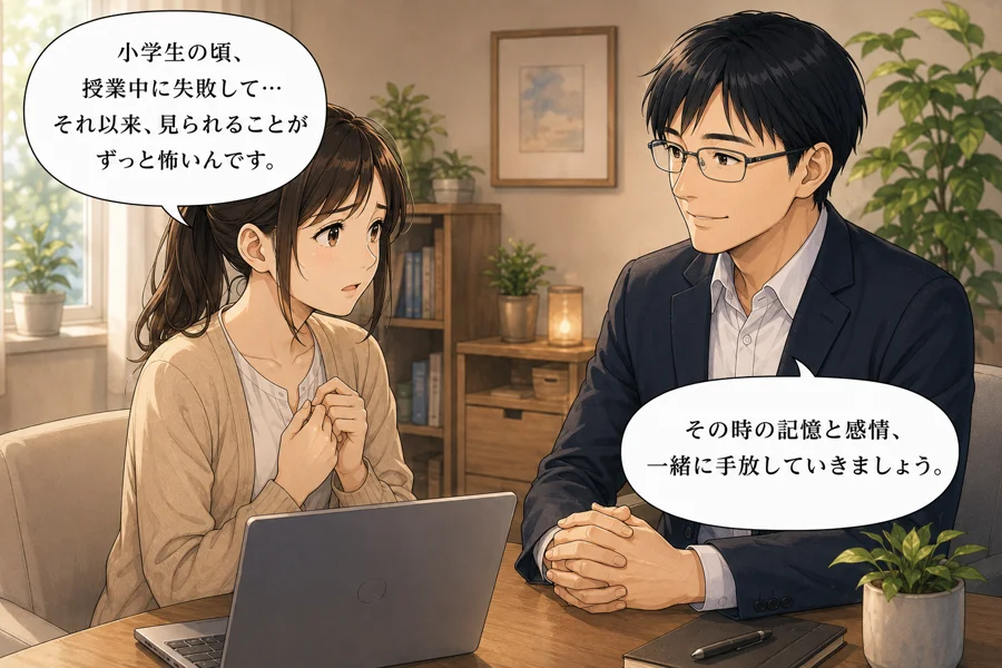 先生への相談シーン
